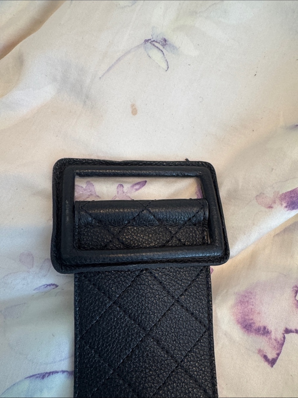 Theory Black Leather Belt Size M